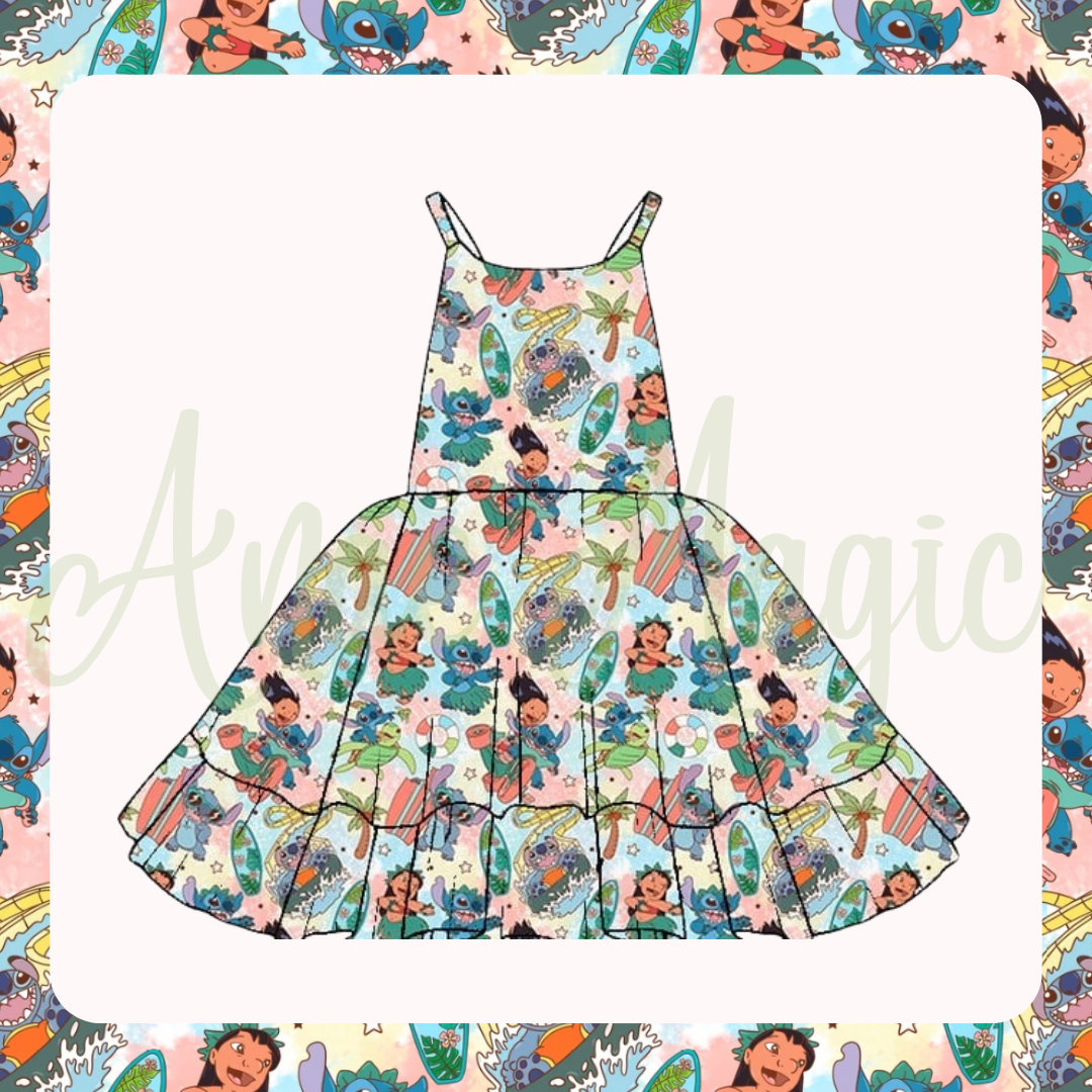 Tropical Surf Tides Dress